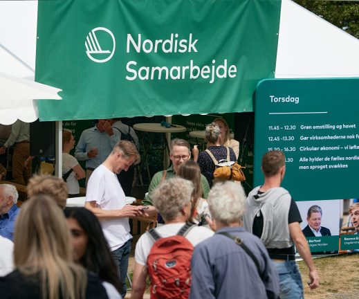 Nordic tent at Folkemodet