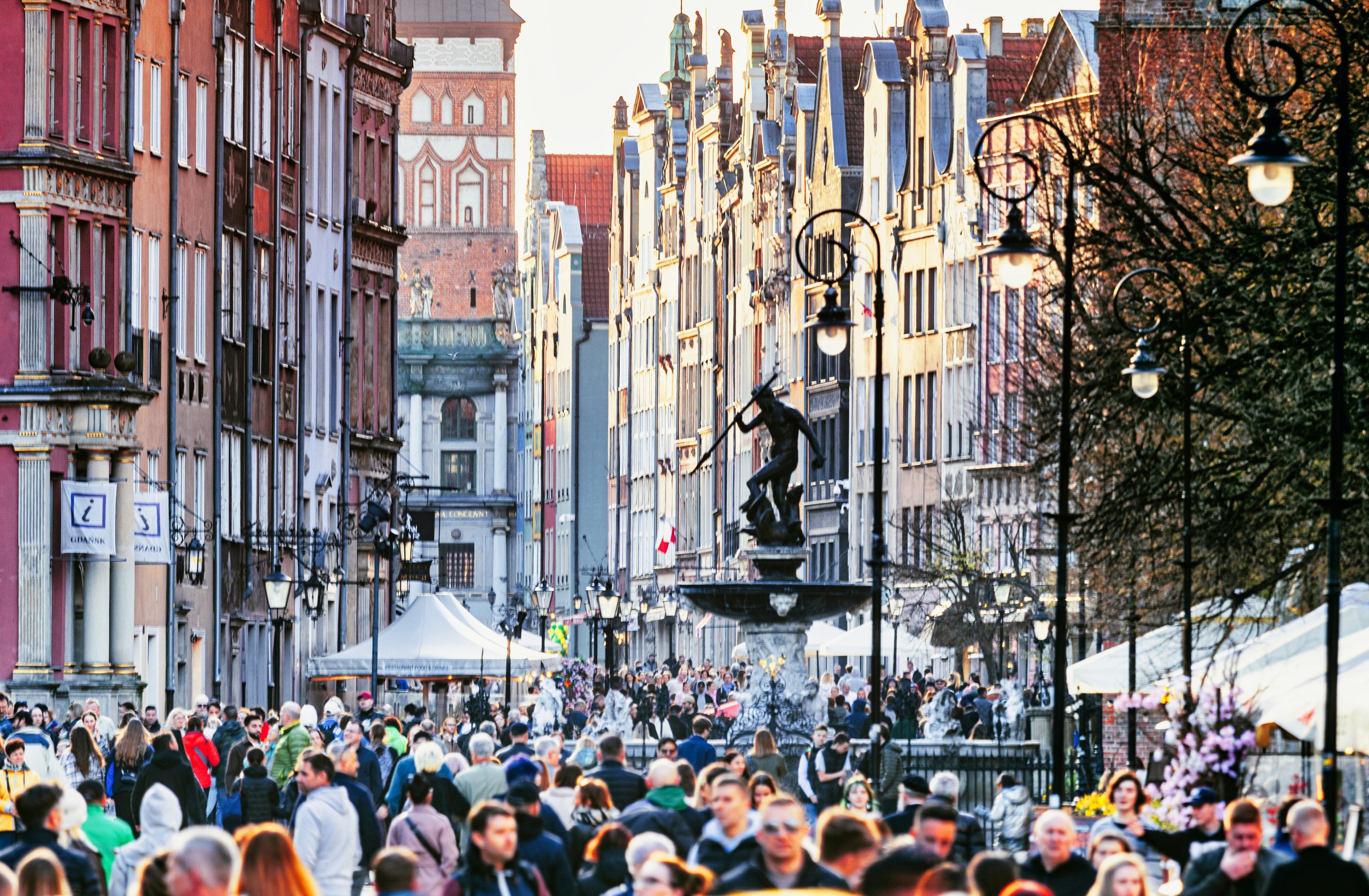 Busy street in Copenhagen