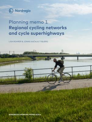 Cover photo of a cyclist on a regional cycle path in summer