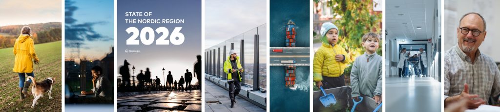 State of the Nordic Region 2026 report cover and selected images in a grid