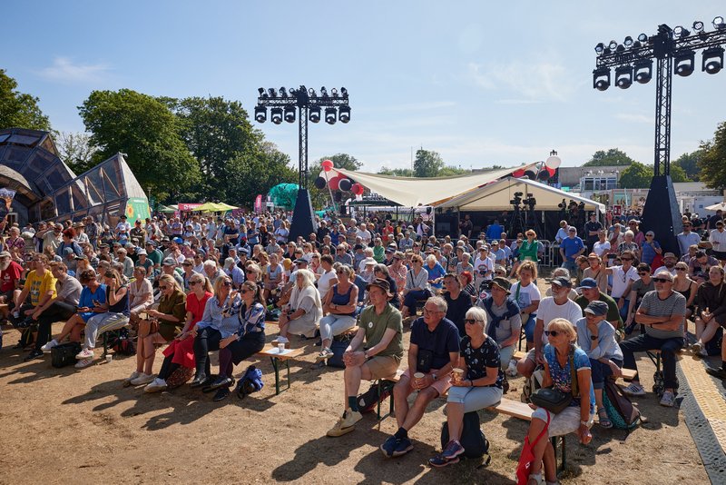 Democracy festival audience at Folkemødet, Bornholm