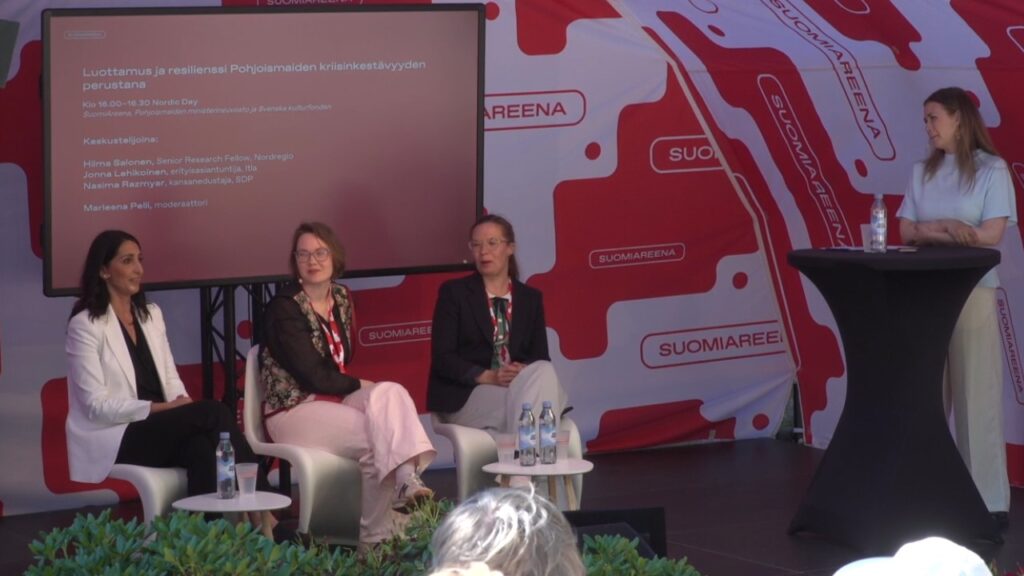 SuomiAreena 2026 panel discussion on psychological resilience