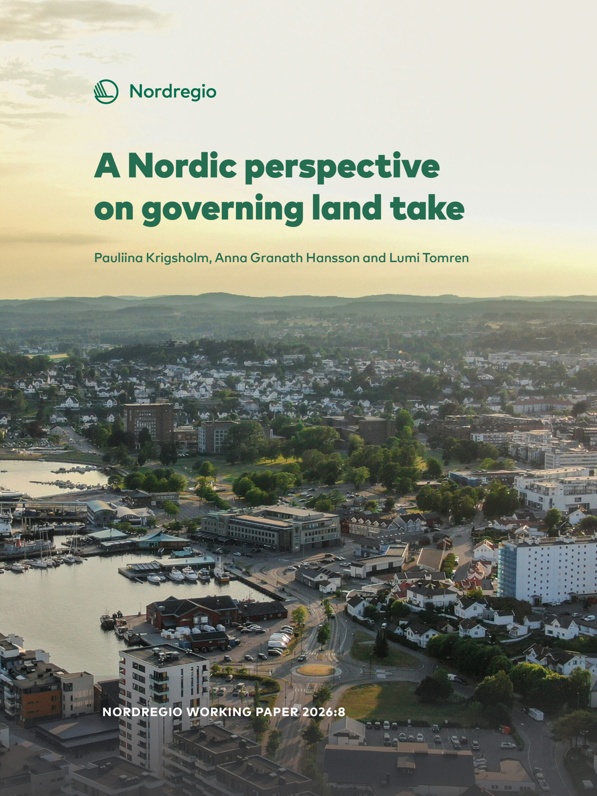 A Nordic perspective on governing land take publication cover
