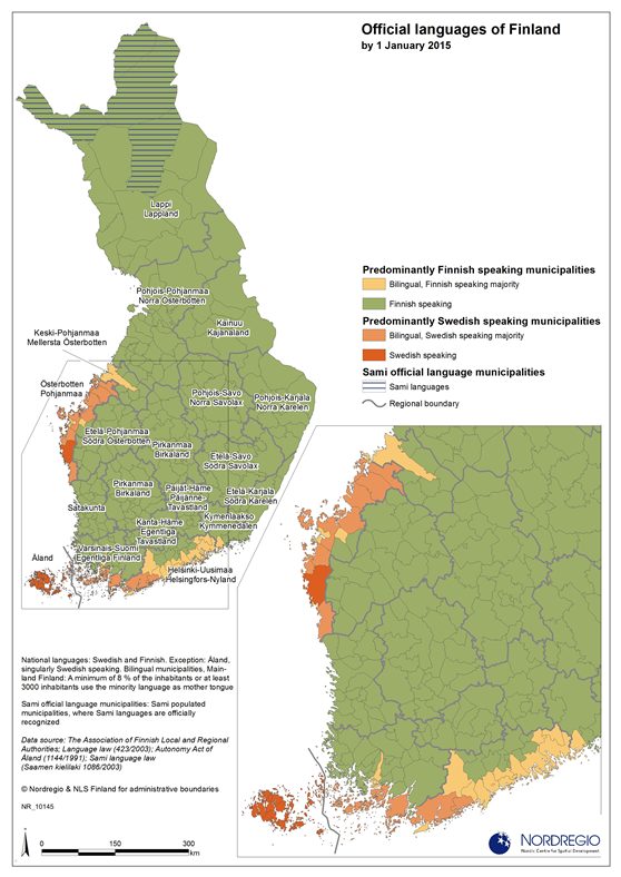 Official languages of Finland | Nordregio