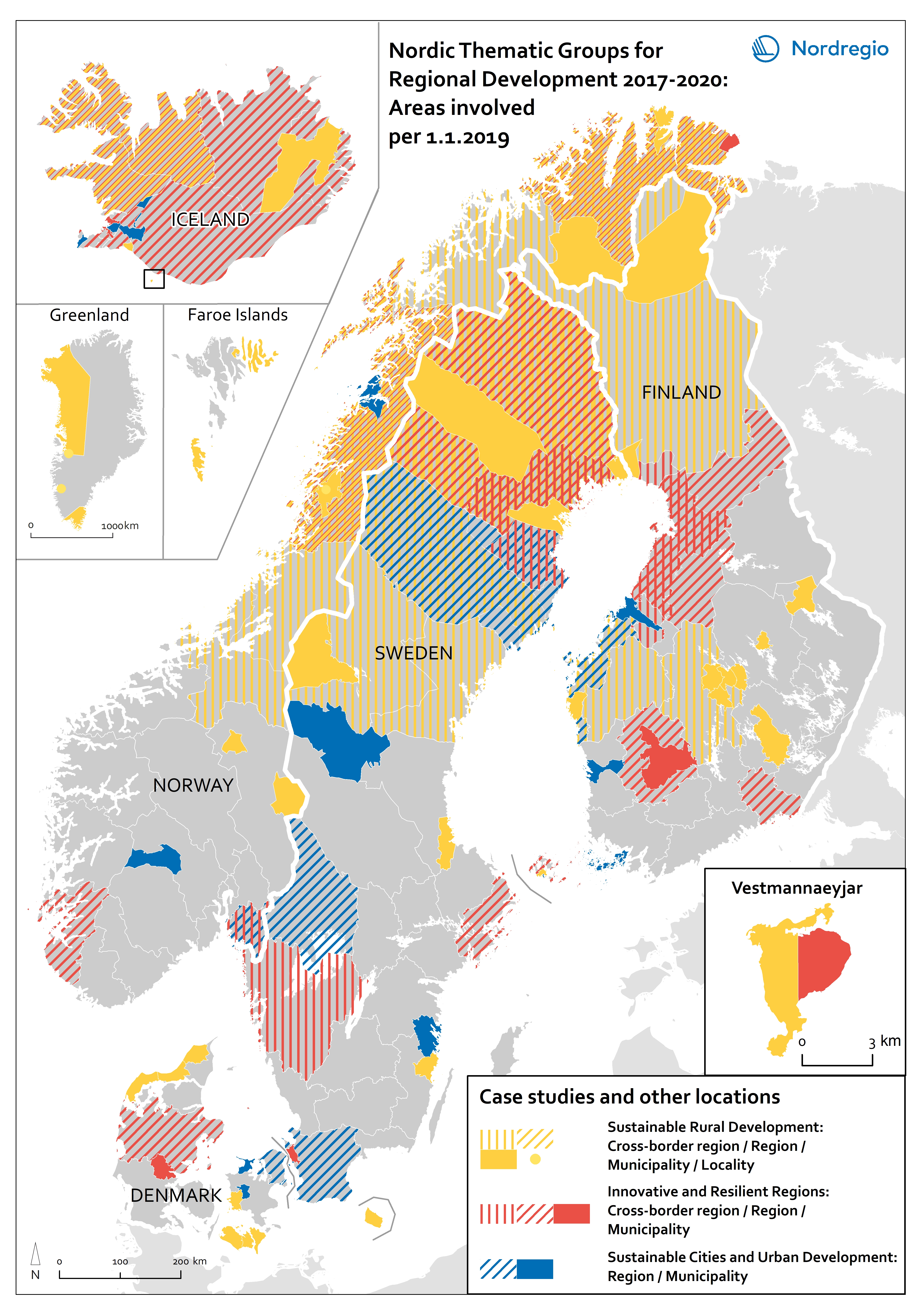 Map of the Nordic region