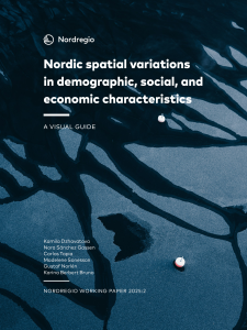 Nordic spatial variations in demographic, social, and economic characteristics report cover